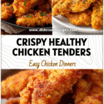 Golden Airfryer Chicken Tenders Healthy served with fresh Air Fry Sides inspired by Cracker Barrel Grilled Chicken.
